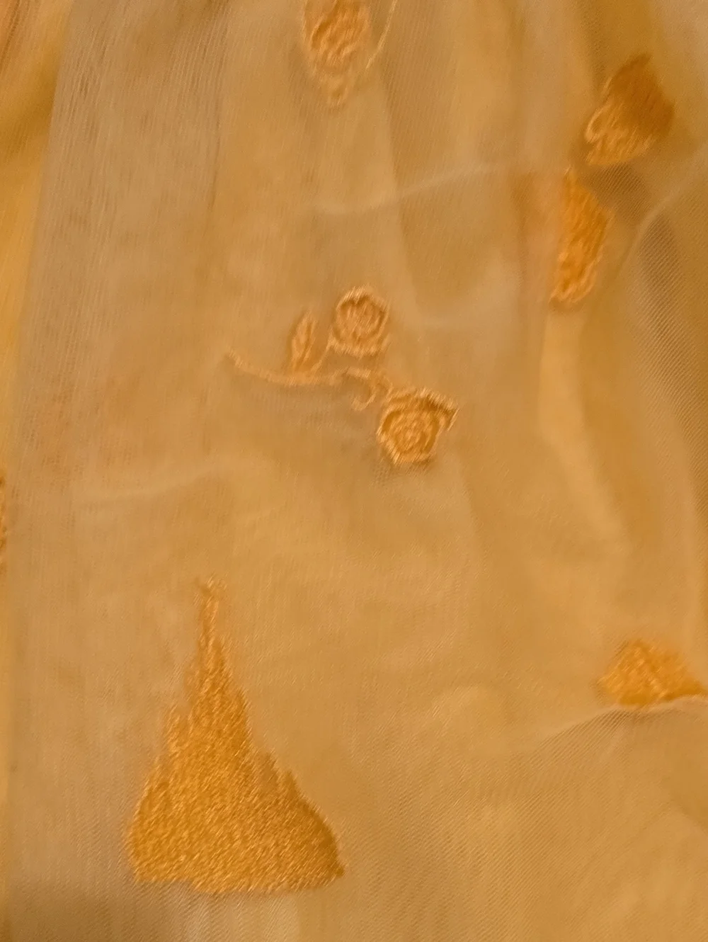 Hanna Andersson Disney Yellow Princess Sweatshirt And Tulle Skirt